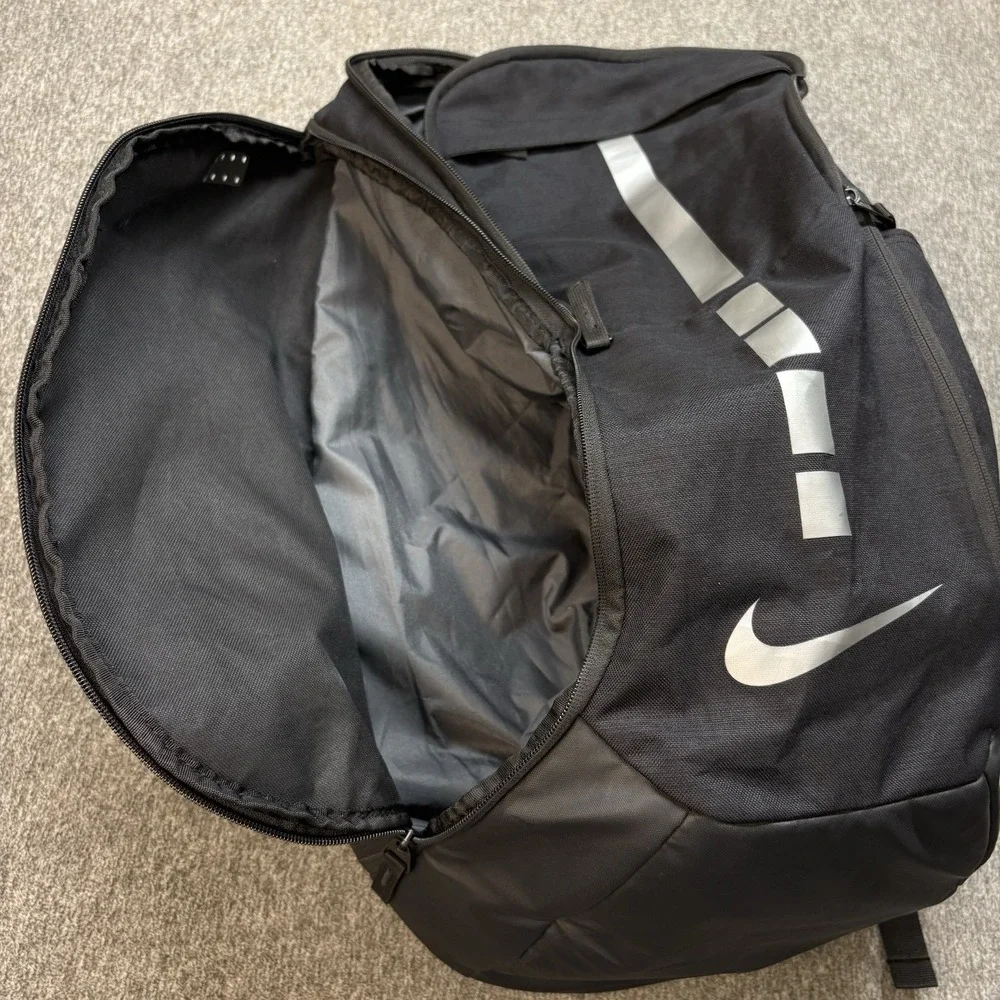 Nike Hoops Elite Pro Unisex Backpack Black Soccer School Travel Swoosh